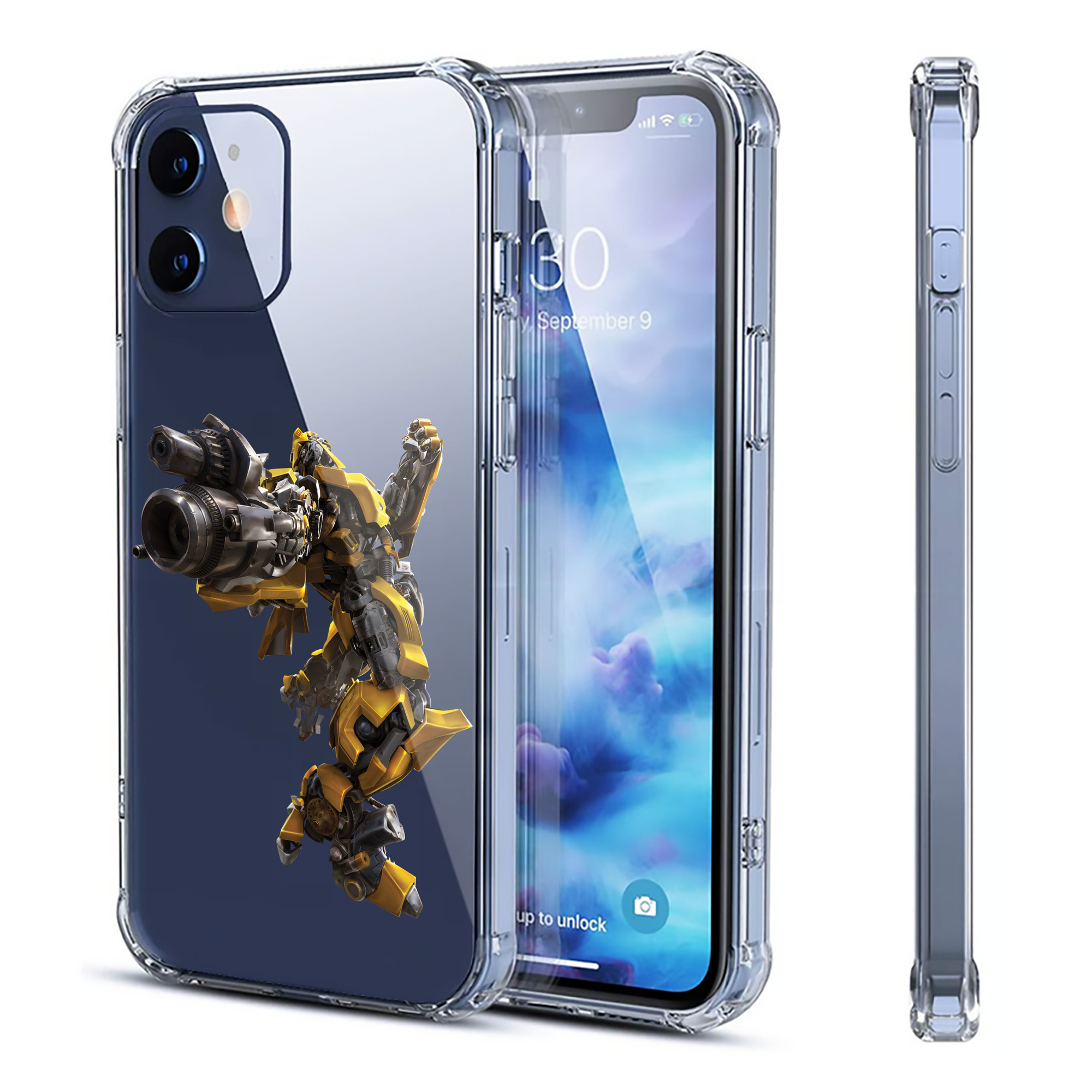 （画像用） Transformers トランスフォーマー 【iPhone 12シリーズ対応】透明スマホケース（クリアソフトケース）